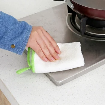 2021 Кухонные тряпки для вытирания жира, суперпоглощающая салфетка из микрофибры, полотенце для мытья посуды, кухонное полотенце для уборки
