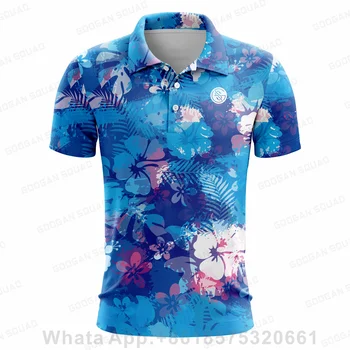 2023 Новые модные повседневные рубашки поло с короткими рукавами Летний гольф Спортивная детская быстросохнущая рубашка поло Удобная дышащая рубашка