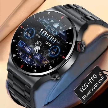 2023 Смарт-часы с Bluetooth-вызовом Для мужчин, полноэкранный спортивный браслет, монитор состояния ЭКГ + PPG, умные часы для IOS Android для женщин