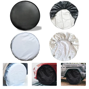4шт 27-29-дюймовые 30-32-дюймовые Водонепроницаемые Оксфордские Чехлы Для Шин Car RV Trailer Camper Tire Anti-dust Sunproof Protector Bag Белый