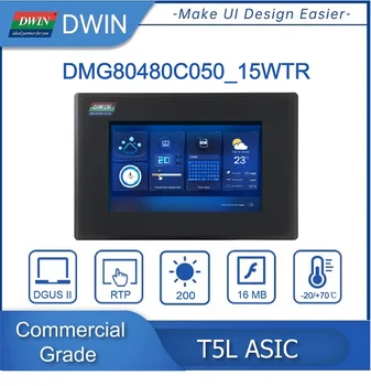 DWIN 5,0 Дюймов 800 * 480 С корпусом HMI Коммерческого класса TN-TFT-LCD Дисплей Резистивный Сенсорный Экран Подключение К PLC /Arduino