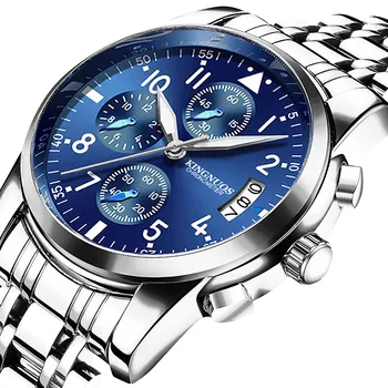 Men's Steel Band Watch Single Calendar Glow Waterproof Watch часы женские наручные Reloj mujer Relógio feminino 시계