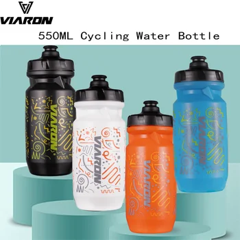 VIARON 550 МЛ Бутылка для воды для шоссейного велоспорта, Герметичный Держатель для велосипеда, Питьевая MTB, Спортивная бутылка для горного велосипеда, Пылезащитная чашка, Портативная