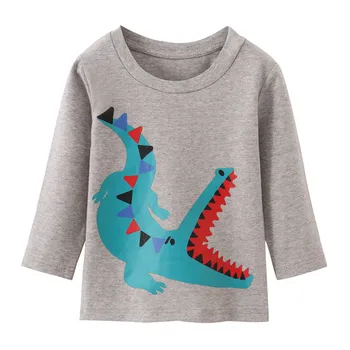 Zeebread/ Новые осенне-весенние футболки для мальчиков и девочек в полоску с вышитыми модными буквами Caterpillar, детская хлопчатобумажная одежда, детские топы