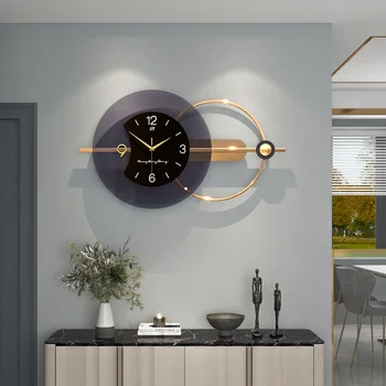 Акриловые декоративные часы для гостиной, роскошные настенные часы, современный минималистичный модный дом, креативные часы, настенный взрыв