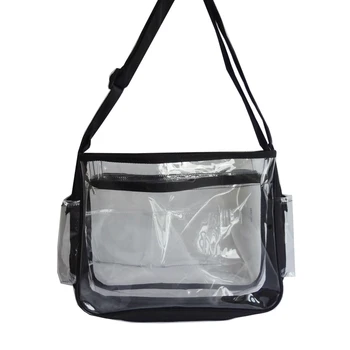 Антистатическая прозрачная сумка для инструментов в чистом помещении из ПВХ для инженера, прозрачные сумки через плечо для переноски E74B