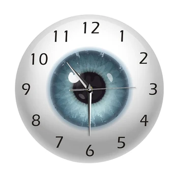 глазное яблоко с красивым контактом, зрачок, основной прицел, Офтальмологические настенные часы без звука, Новинка в магазине оптических товаров, настенные часы