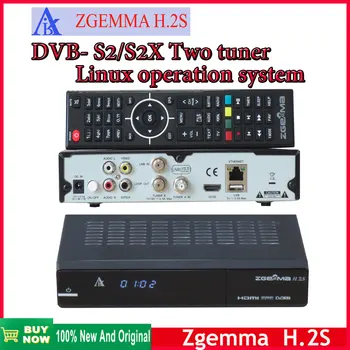 Горячая распродажа!!!!Официальный ZGEMMA H.2S Linux HDTV-Ресивер MHEG-2/4 H.264 с Двумя спутниковыми Тюнерами DVB-S2, встроенным Цифровым Декодером Рецептора