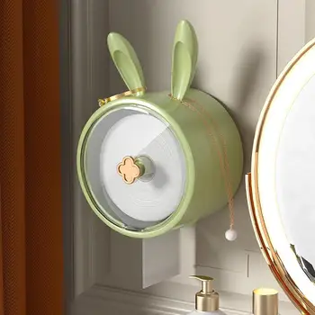 Держатель для салфеток, очаровательный декоративный дизайн в виде кролика, Легкие Роскошные Высококачественные настенные чехлы для ванной комнаты