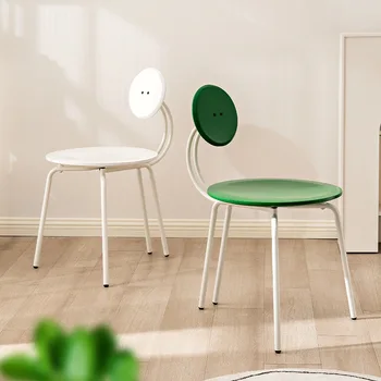 Дизайнерский Обеденный стул для дома в скандинавском стиле, обеденный стул в стиле ретро, Легкая Мебель Memphi Net, Красное кресло для макияжа, Кнопка спинки стула, Винтажный стул