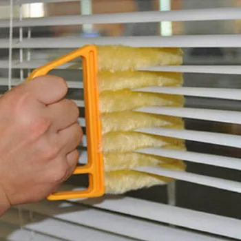 для кухни Полезная щетка для мытья окон из микрофибры, средство для мытья кондиционера, Моющаяся ткань для чистки жалюзи