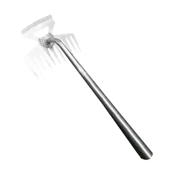 Инструмент для удаления сорняков Ручной инструмент с 11 зубьями Портативный Эффективный инструмент для удаления сорняков с длинной ручкой для