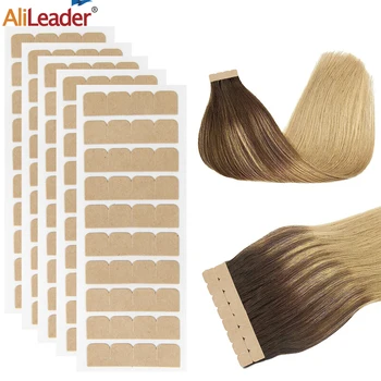 Клейкая лента для волос Alileader для Mega Hair, Невидимая клейкая лента для наращивания волос, двусторонняя рулонная лента для волос для париков