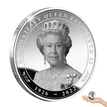 Коллекционная Сувенирная монета ручной работы, Памятный Медальон королевы Елизаветы II, Коллекция сувенирных монет Прекрасной Королевы, Ее Величество