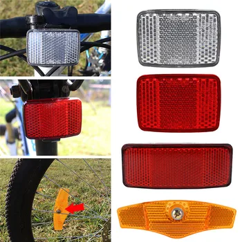 Комплект отражателей для руля велосипеда, Светоотражающая передняя задняя сигнальная лампа, опорная защитная линза