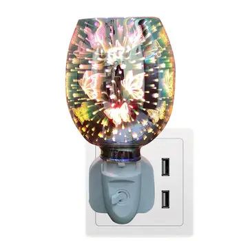 Креативная электрическая восковая горелка из 3D стекла, подключаемая горелка для расплавления воска, подогреватель свечей, аромадиффузор, лампа, подарки для друзей, ароматизатор