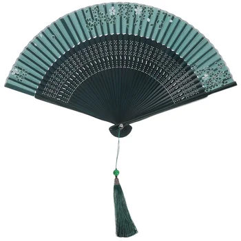Кружевной веер Chinoiserie Decor Ручной Складной Бамбуковый декоративный реквизит Ткань Miss
