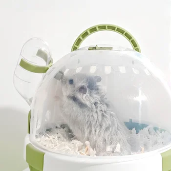 Маленькая сумка-переноска для домашних животных для путешествий на открытом воздухе с клетками для хомячков и морских свинок
