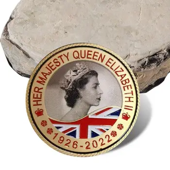 Мемориальная монета королевы Елизаветы II Королевы Англии 1926-2022 Королевские памятные вещи Необращенная Юбилейная монета для коллекционеров Royal