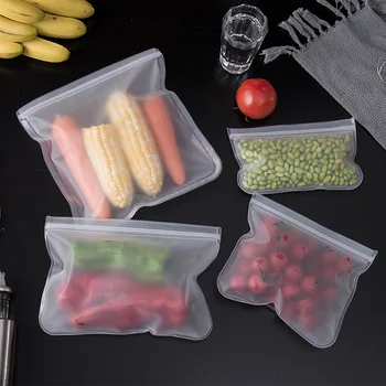 Многоразовая сумка для хранения продуктов EVA, Закрывающаяся Сумка Для фруктов и овощей, Полупрозрачная сумка для хранения продуктов, Свежая упаковка, Кухонные инструменты