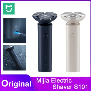 Мужская электробритва Mijia S101 для сухого и влажного бритья, триммер для бороды, портативная бритва для стрижки волос, стирающаяся в машине Type-C