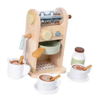 Набор для обучения детей деревянной игрушечной кофеварке, Деревянный набор для приготовления эспрессо, подарки для вечеринок Возрастом от 3 лет