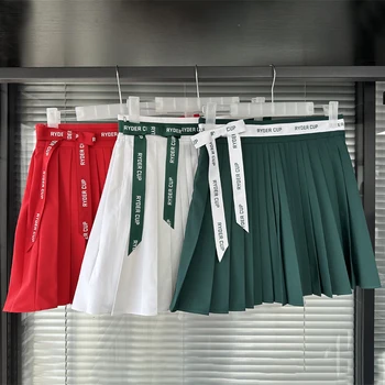 Одежда для гольфа, Женская короткая юбка, 23 Новых летних плиссированных юбки, Модная спортивная юбка