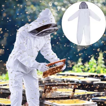 Одежда для пчеловодства всего тела, профессиональный Вентилируемый костюм для пчеловодства, Звуконепроницаемая Защитная одежда, Унисекс, одежда для безопасности фермы.
