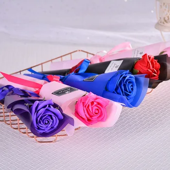 Подарок на День Святого Валентина, букет из мыла с розой, Китайский подарок на День Святого Валентина ко Дню учителя