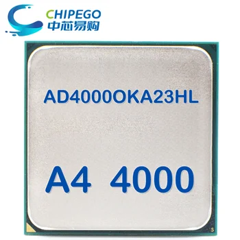 Серия A4 A4-4000 A4 4000 с частотой 3,0 ГГц Используется Двухъядерный Двухпоточный процессор AD4000OKA23HL Socket FM2 НА СКЛАДЕ