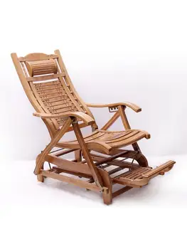 Складное кресло-качалка для домашнего отдыха, кресло для отдыха на балконе, обеденный перерыв, стул для сиесты, крутое кресло для старика из массива дерева
