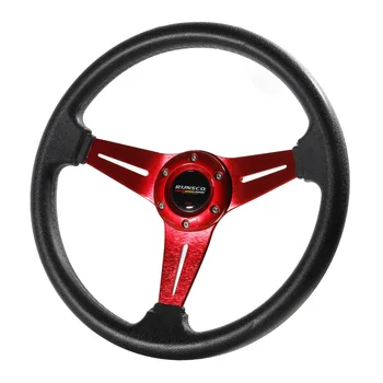 спортивное рулевое колесо 330 мм/13 дюймов Алюминий + PU для моделирования дрифта, гоночная игра, рулевое колесо Универсальное