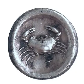 Тип: # 91 Копия древнегреческой монеты, Посеребренные памятные монеты-Реплики медалей, предметы коллекционирования