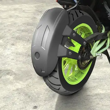 Универсальное черное пластиковое заднее колесо мотоцикла для брызговика на крыле, крышка заднего колеса, брызговик, брызговик с кронштейном