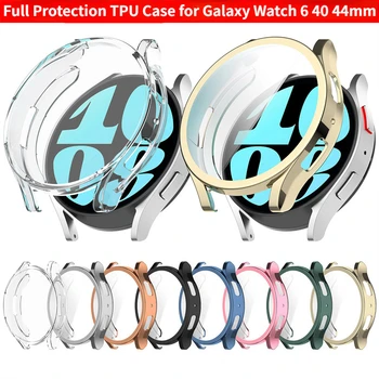 Чехол из ТПУ для Samsung Galaxy Watch 6 40-44 мм, защитный бампер, полная защита с защитной пленкой для экрана, оптовые поставки, прямая поставка