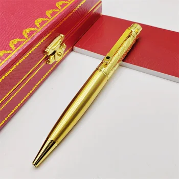 Шариковые ручки серии MOM Luxury Ca Santos, металлические, золотые, серебряные, в полоску, высококачественные канцелярские принадлежности, Подарочные принадлежности для письма.